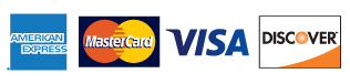 Cards accepted: Mastercard, Visa, American Express, and Discover